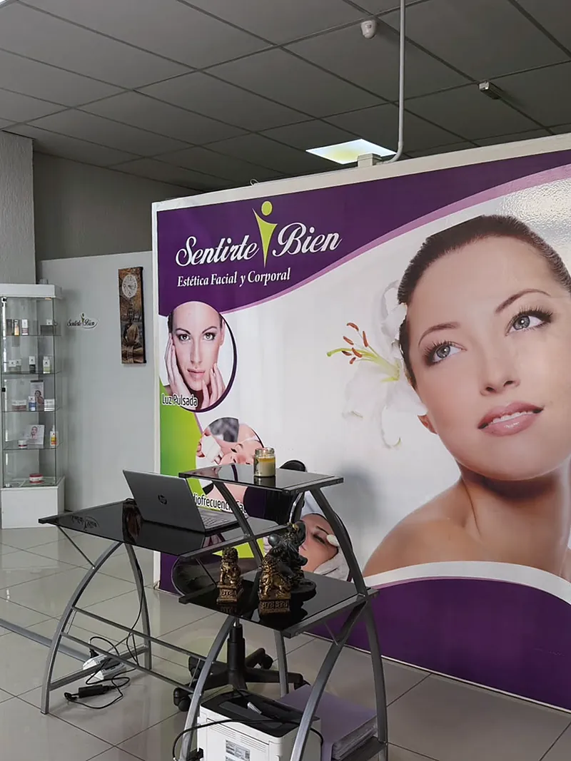 Recepción del centro de estética Sentirte Bien en Maipú